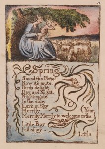 Liederen van onschuld en ervaring, plaat 11 door William Blake